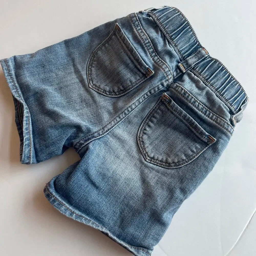 Gap Kids Denim Shorts - Rainbow Embroidered - Size 3
